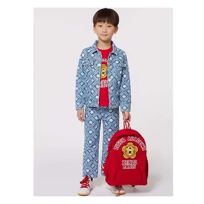 Dětská riflová bunda Kenzo Kids modrá barva, K60631 96305526