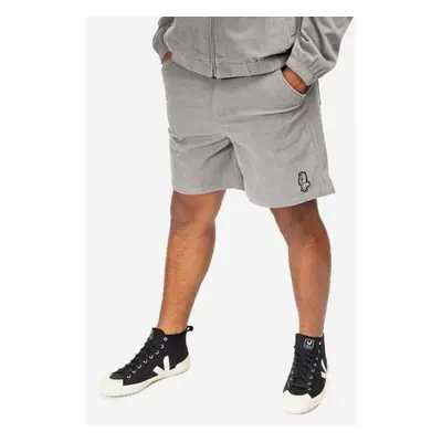 Kraťasy Billionaire Boys Club Corduroy Shorts B22208 pánské, šedá 84016524