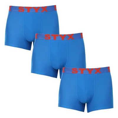 3PACK pánské boxerky Styx sportovní guma modré (3G1167) 89672779