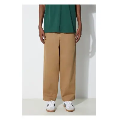 Bavlněné kalhoty Fred Perry Straight Leg Twill Trouser béžová barva, 92988499