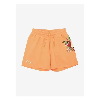 Dětské kraťasy Kenzo Kids oranžová barva, nastavitelný pas 87923740