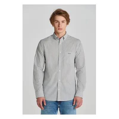 KOŠILE GANT REG POPLIN STRIPE SHIRT EGGSHELL 87700483