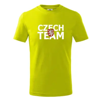 Myshirt.cz Czech team - Český lev - Tričko dětské bavlněné - Limetková 100218858