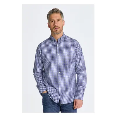 KOŠILE GANT REG POPLIN GINGHAM SHIRT COLLEGE BLUE 89791847