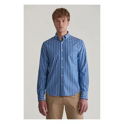 KOŠILE GANT REG POPLIN STRIPE LAPIS BLUE 100329221