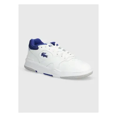 Kožené sneakers boty Lacoste Lineshot Contrasted Collar Leather bílá 91408055