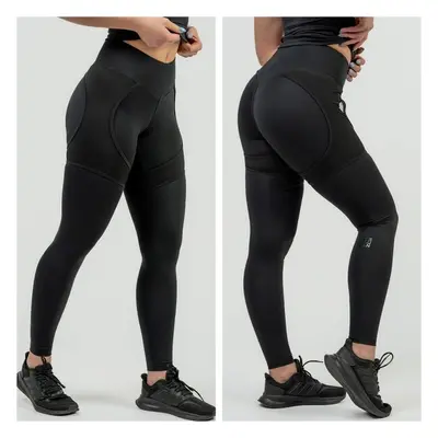 NEBBIA - Dámské fitness legíny se síťkou 838 (black) 82386258