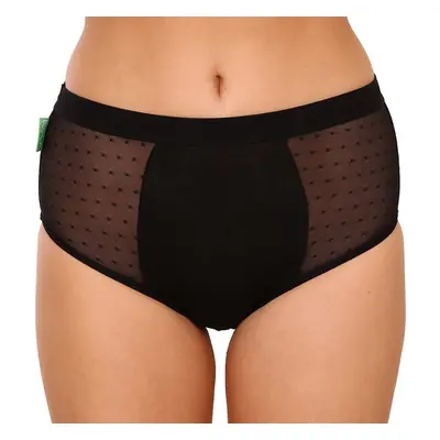 Menstruační kalhotky Bodylok Bambus Hi-Waist Black silná menstruace 91471208