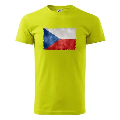 Myshirt.cz Česká vlajka stará - Klasické pánské triko - Limetková 100223209