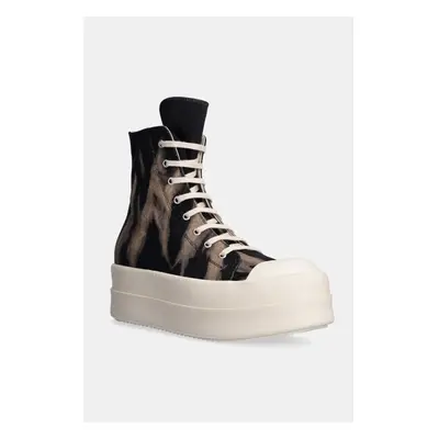 Kecky Rick Owens Double Bumper Sneaks pánské, černá barva, DU02D2831 100339703