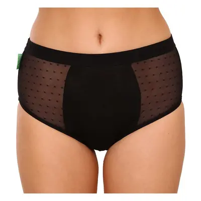 Menstruační kalhotky Bodylok Bambus Hi-Waist Black střední menstruace 76579376