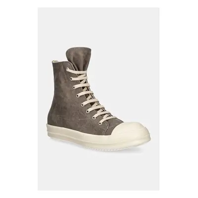 Kecky Rick Owens Sneaks pánské, šedá barva, DU02D2800.SCF 99054407