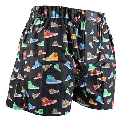 JACK boxers pánské bavlněné trenýrky Lonka - BOTY Černá 1 kus 62081507