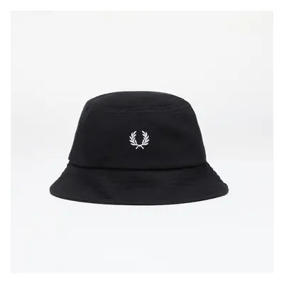 Klobouk FRED PERRY Pique Bucket Hat Black/ Snow White M 91498088