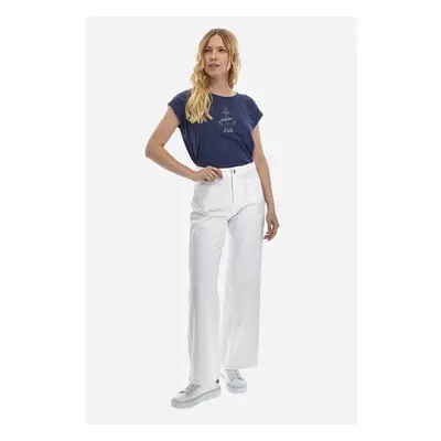 DŽÍNY LA MARTINA WOMAN TROUSERS WIDE LEG COTTON 89838708