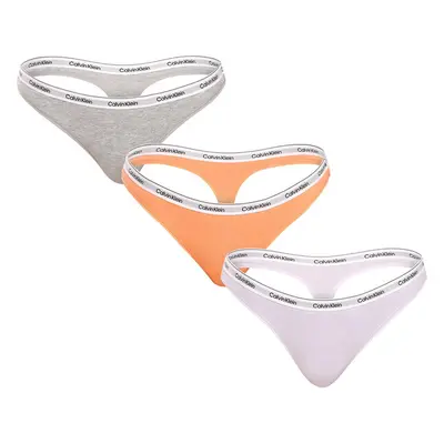 3PACK dámská tanga Calvin Klein vícebarevná (QD5209E-NPA) 89803464