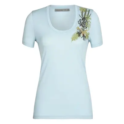 Dámské tričko Icebreaker Tech Lite II SS Scoop Tee Fabulous Fer Haze 92073502