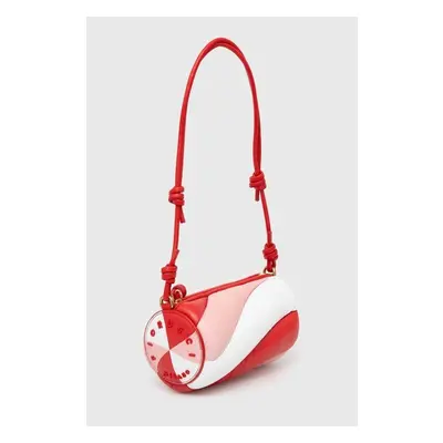 Kožená kabelka Fiorucci Tricolor Leather Mini Mella Bag červená barva, 94505906