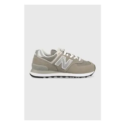 Sneakers boty New Balance WL574EVG šedá barva, WL574EVG-EVG 84013491