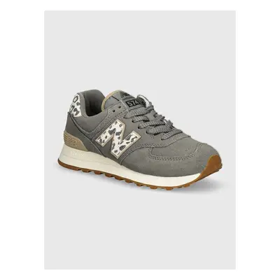 Semišové sneakers boty New Balance 574 šedá barva, WL574IJ2 99824957