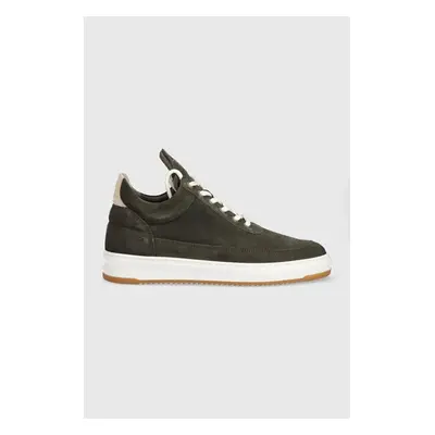 Semišové sneakers boty Filling Pieces Low Top Ripple Suede zelená 84007629