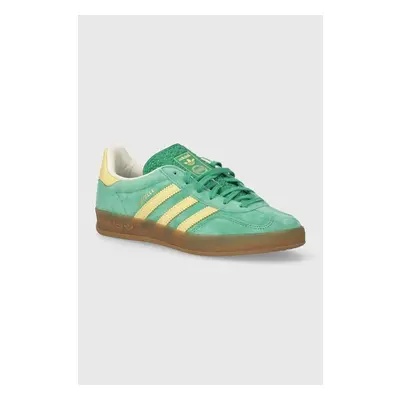 Sneakers boty adidas Originals Gazelle Indoor zelená barva, IH7500 91586280