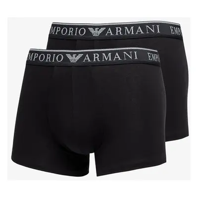 Boxerky EA7 Emporio Armani Mens Knit Trunk 2-Pack Nero/ Nero M 100265688