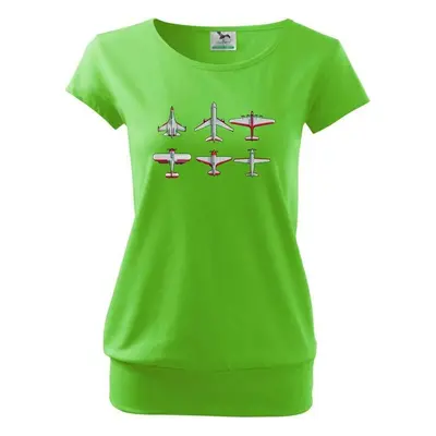 Myshirt.cz Letadlo modelář - Volné triko city - Apple Green 99938959