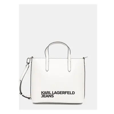 Kabelka Karl Lagerfeld Jeans bílá barva, 246J3064 99826170