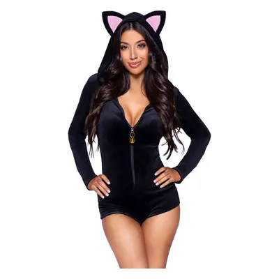 Leg Avenue Černý sexy halloweenský kostým Velvet Kitty Cat 87142 75097964