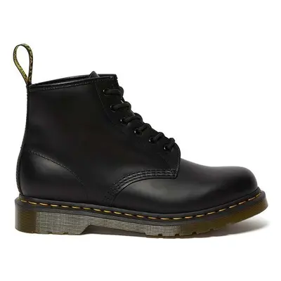 Kožené workery Dr. Martens 101 Yellow Stitch dámské, černá barva, na 84012128