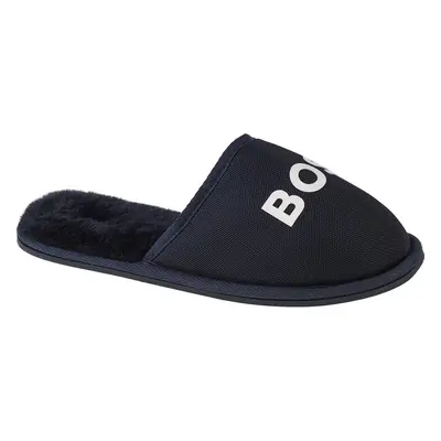 HUGO BOSS Tmavě modré dámské pantofle BOSS Logo Slippers Tmavě modrá 87593119