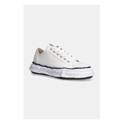 Tenisky Maison MIHARA YASUHIRO Peterson 23 Canvas Low-Top pánské, bílá 100646075