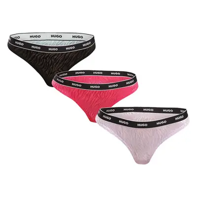 3PACK dámská tanga HUGO vícebarevná (50523829 960) 97913521