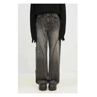 Džíny Andersson Bell Panel Carpenter Wide-Leg Jeans dámské, high waist 99247415