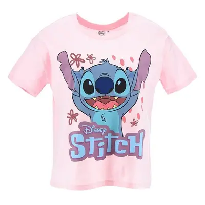 Světle růžové dámské tričko Disney - Lilo and Stitch Světle růžová 93606406