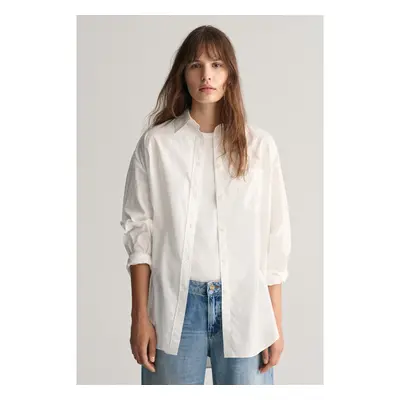 KOŠILE GANT OS POPLIN SHIRT WHITE 90244859