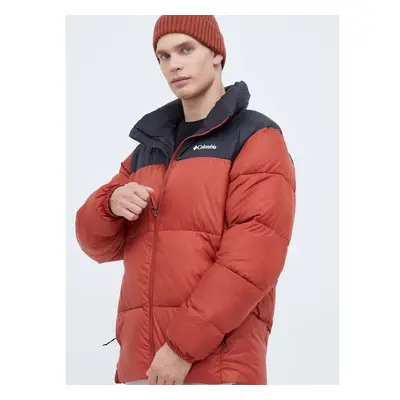 Bunda Columbia M Puffect II Jacket pánská, červená barva, zimní, 84868874