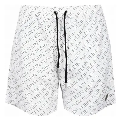 PHILIPP PLEIN Logo White plavky 88301328