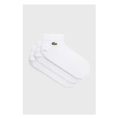 Ponožky Lacoste (3-pack) pánské, bílá barva, RA4183-5KC 90397890