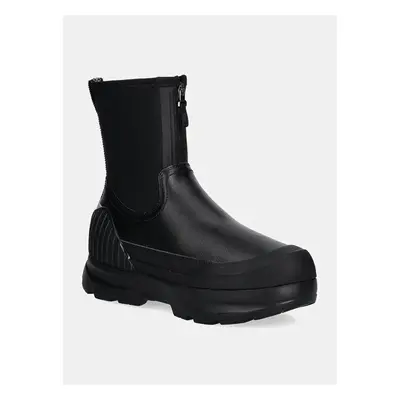 Boty s gumou UGG Neumel X Zip dámské, černá barva, na platformě, lehce 100484558