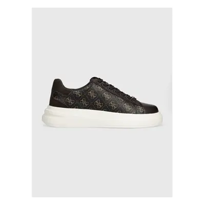 Sneakers boty Guess ELBA hnědá barva, FMPVIB FAL12 89870717