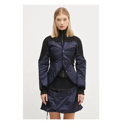 Bunda Ottolinger Quilted Silhouette Jacket dámská, modrá barva, 99247622