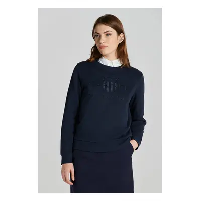 MIKINA GANT REG TONAL SHIELD C-NECK SWEAT EVENING BLUE 89451185