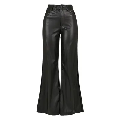 URBAN CLASSICS Ladies Faux Leather Wide Leg Pants 66066178