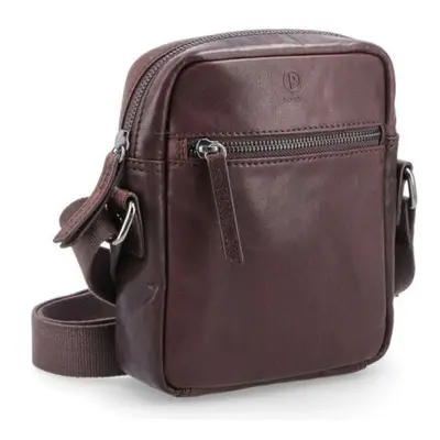 Luxusní kožená crossbody Famito 2214 Poyem H hnědá 88611414