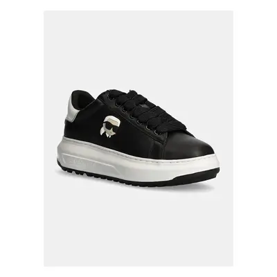 Kožené sneakers boty Karl Lagerfeld KAPRI černá barva, KL57530 99540469