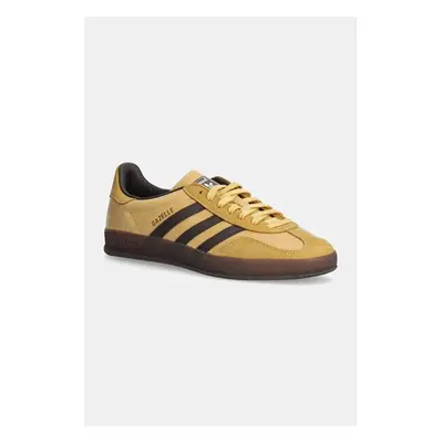 Nubukové tenisky adidas Originals Gazelle Indoor žlutá barva, IH4771 100523358