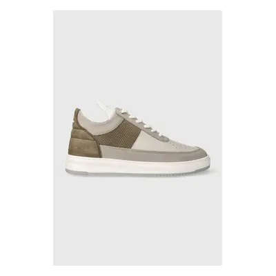 Kožené sneakers boty Filling Pieces Low Top Game šedá barva, 85495443