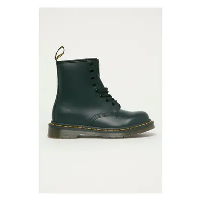 Kožené workery Dr. Martens 1460 dámské, tmavomodrá barva, na plochém 84012106